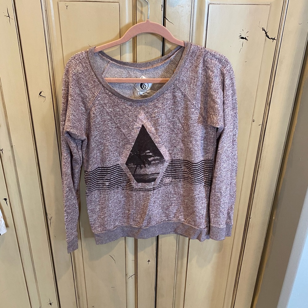 Volcom sweatshirt in a mauve color